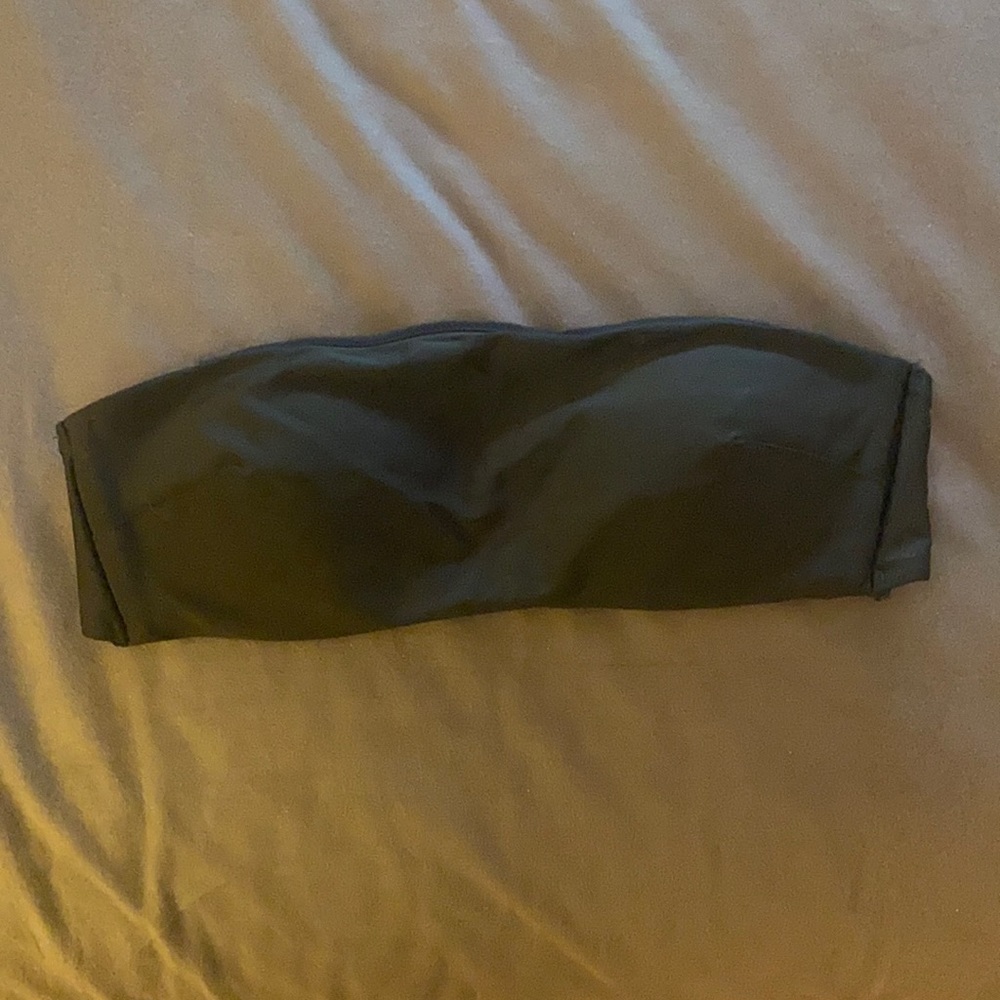 Black bandeau bikini top from Aerie